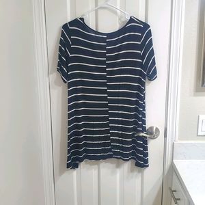 Black and white striped tunic